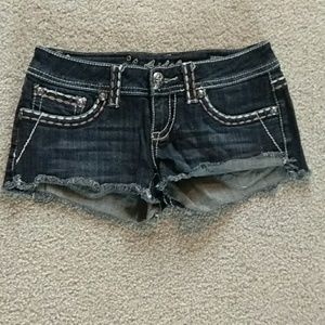 3 for $15 low rise stitched dark shorts